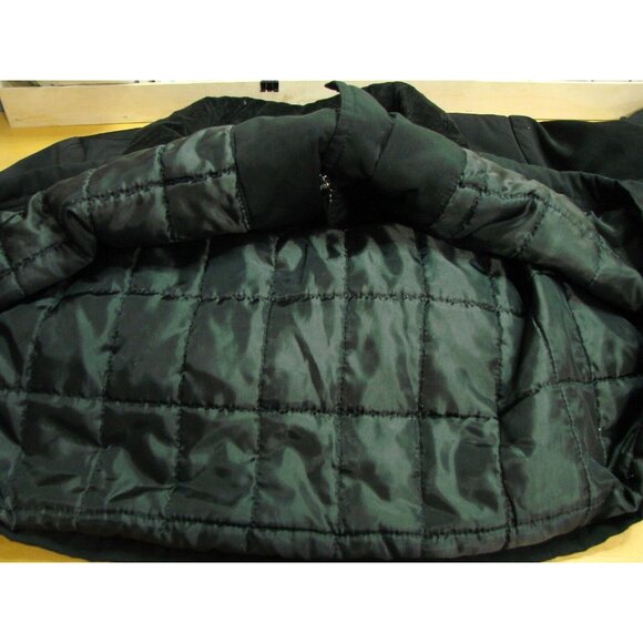 Gallery Coats Womens Large Black Zip Button Coat Jacket Pockets Satin Lined Warm - Picture 3 of 12